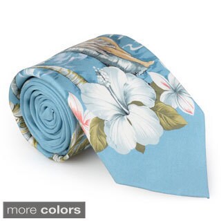 Tommy Bahama Men's Handmade Printed Silk Tie