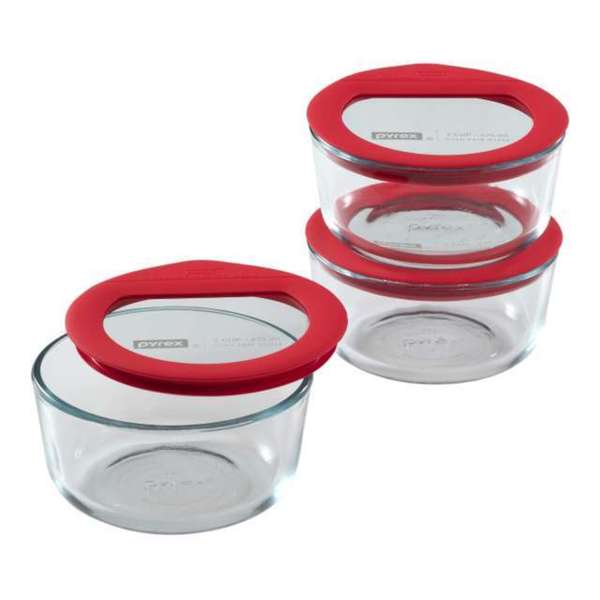 Pyrex Premium Glass Lid 6-pc Value Pack