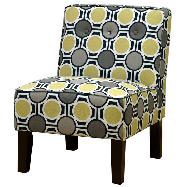 Compass Meadow Geometric Pattern Button-tufted Accent ...