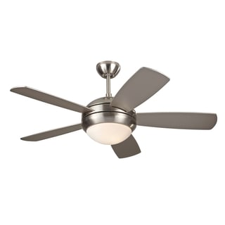 Monte Carlo Discus II Brushed Steel 44-inch Ceiling Fan
