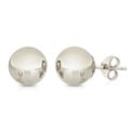 Pori Sterling Silver 12mm Ball Stud Earrings
