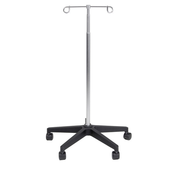 Drive Medical Deluxe IV Pole with Plastic Base