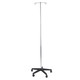 Drive Medical Deluxe IV Pole with Plastic Base