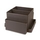 Brown Vinyl Folding Desk Organizer