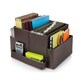 Brown Vinyl Folding Desk Organizer