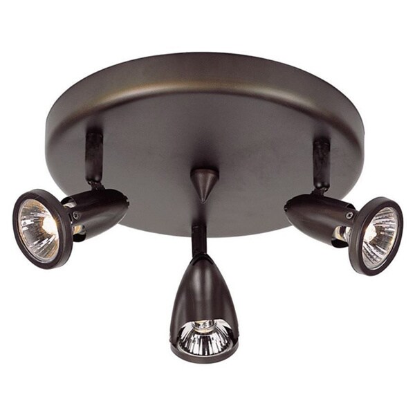 Cambridge 3-Light Rubbed Oil Bronze 10 in. Track Light