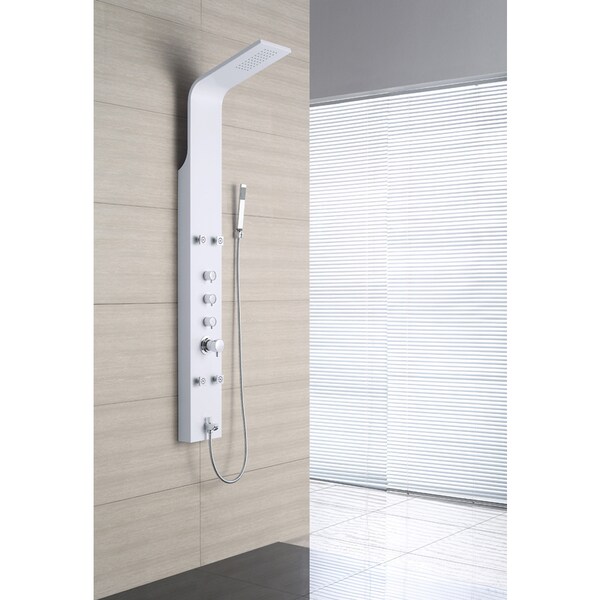 OVE Decors OSC-23 4-Jet Shower Tower System in White