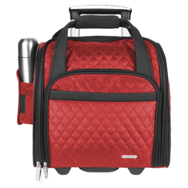 Travelon 14-inch Quilted Wheeld Underseat Carry-On Rolling Tote Bag - 17180248 - 0 ...
