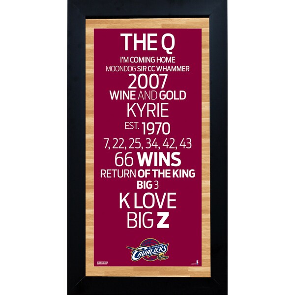 Cleveland Cavaliers Subway Sign 6x12 Framed Photo