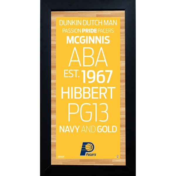 Indiana Pacers Subway Sign 6x12 Framed Photo