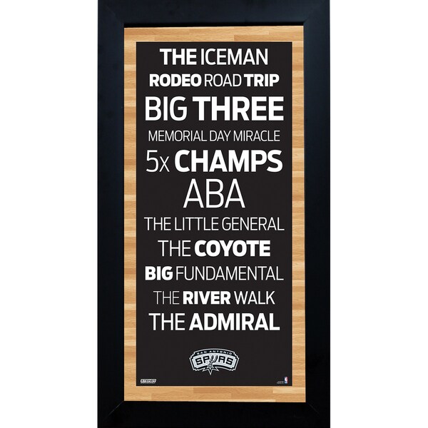 San Antonio Spurs Subway Sign 6x12 Framed Photo
