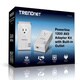 TRENDnet TPL-421E Powerline 1200 AV2 Network Adapter Kit with Built-in Outlet (Pack of 2)