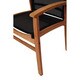 Amazonia Teak Luna Patio Dining Armchair with Black Textile Sling