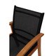 Amazonia Teak Luna Patio Dining Armchair with Black Textile Sling