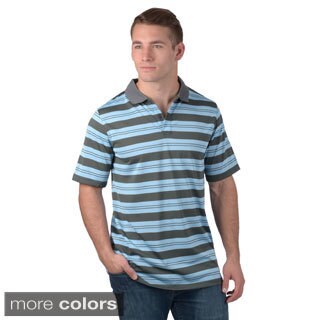 Boston Traveler Men's Striped Wicking Polo Shirt