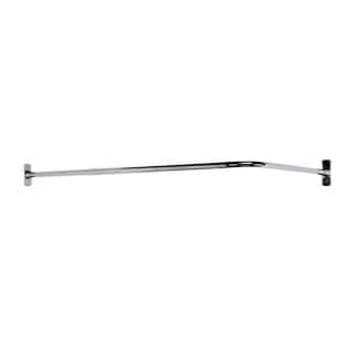 Never Rust Aluminum L-Shaped Corner Shower Rod - Chrome