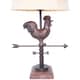 River of Goods 29-inch Outdoor WaterProof Weathervane Rooster Table Lamp