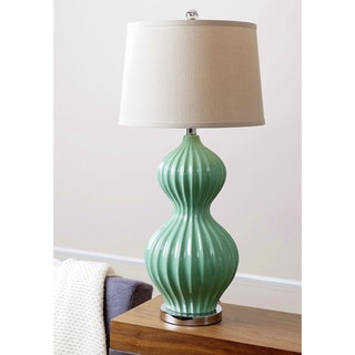 Abbyson Living Robin's Egg Fluted Table Lamp