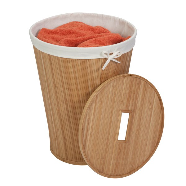 Nested Bamboo Hamper with Lid