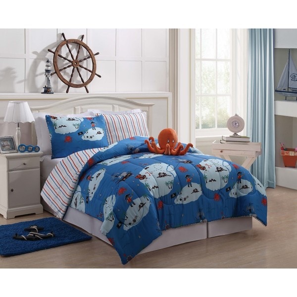 Octopus Blue Comforter Set