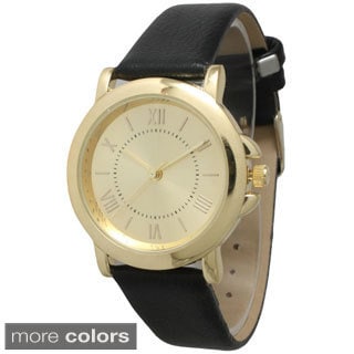 Olivia Pratt Women's Classic Vintage Leather Band Watch