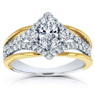 Cheap two tone engagement rings
