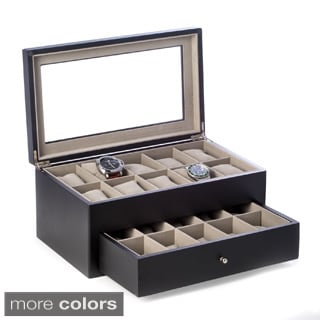 Bey Berk 'Vincent' Solid Wood 20 Watch Box