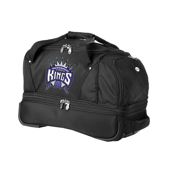 Denco Sports Luggage NBA Sacremento Kings 22-inch Carry On Drop Bottom Rolling Duffel