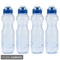 H8O 34-ounce BPA-Free Sports Water Bottle (4-pack)