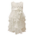 Mia Juliana Baby Girls' Chiffon Cascade Sequin Dress