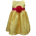 Mia Juliana Baby Girls' Polka Dot Shantung Dress
