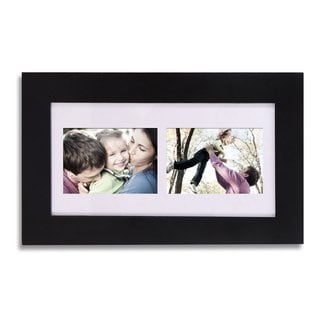 Adeco Black Wood Wall Hanging 8-inch x 8-inch Poster/ Picture/ Photo