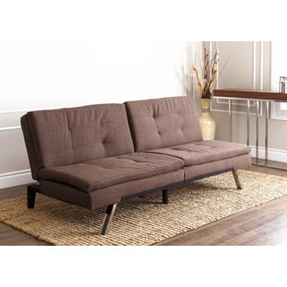 ABBYSON LIVING Monarch Coffee Fabric Futon Sleeper Sofa Bed