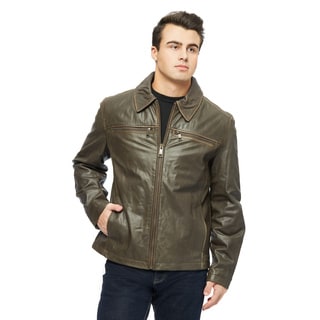 Marc New York Men's Romney Distressed Leather Jacket