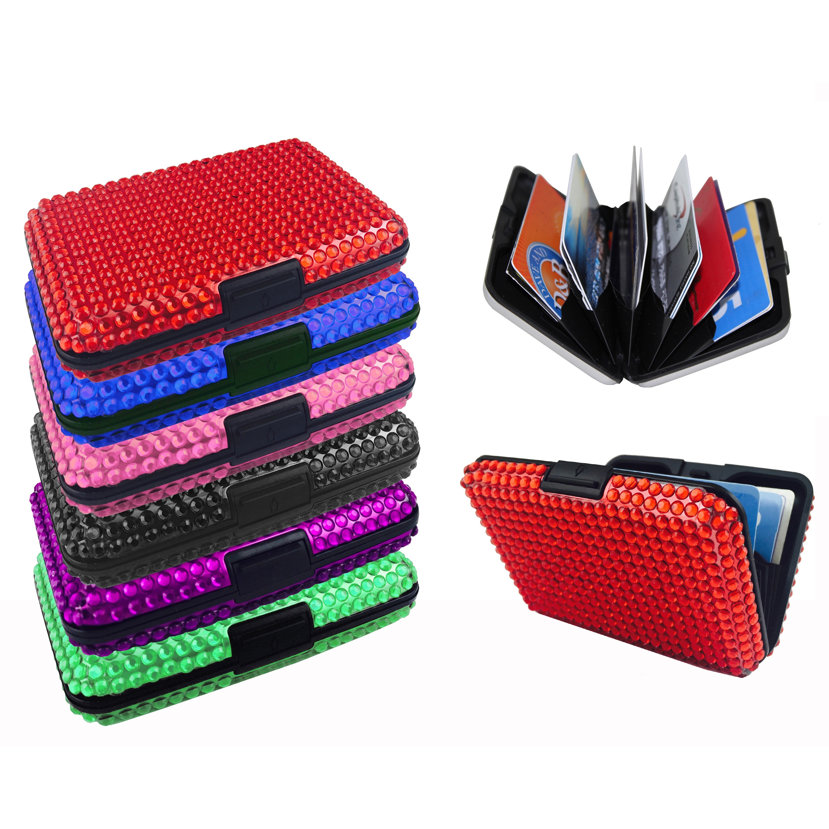 As Seen On TV Jeweled Aluminum Wallet Overstock Shopping The Best