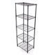 Gold Sparrow 5-tier Black Wire Shelving
