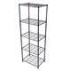 Gold Sparrow 5-tier Black Wire Shelving