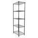 Gold Sparrow 5-tier Black Wire Shelving