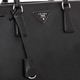 Prada Black Structured Soft Leather Tote - 17228353 - Overstock ...