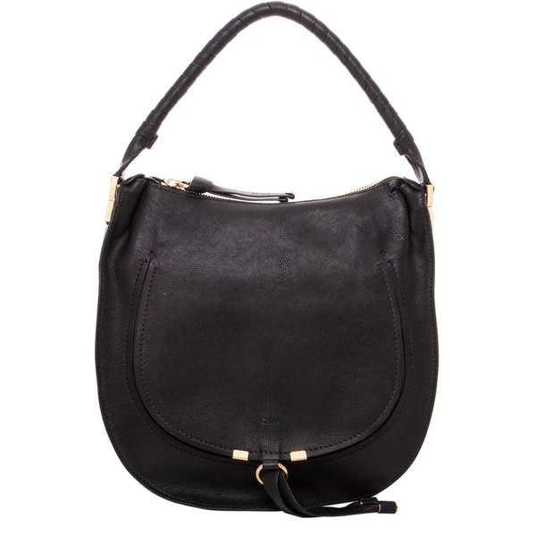 buy chloe bags online - Chloe Pure Marcie Black Leather Hobo Bag - 17228570 - Overstock ...
