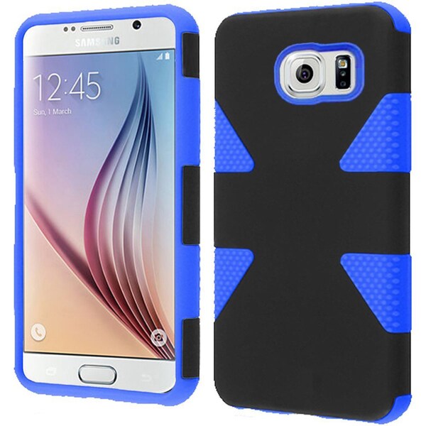 Insten Dynamic Hard PC/ Silicone Dual Layer Hybrid Rubberized Matte Phone Case Cover For Samsung Galaxy S6