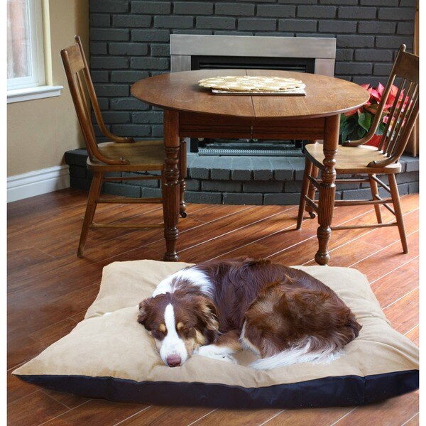 Furhaven Suede Top Throw Pillow Pet Bed
