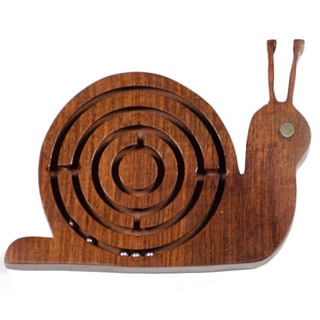 Wooden Snail Labyrinth Toy (India)