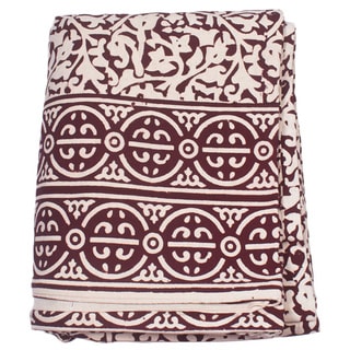 Brown Chain Detailing King Size Duvet Cover (India)