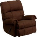Contemporary Montana Rocker Microfiber Suede Recliner