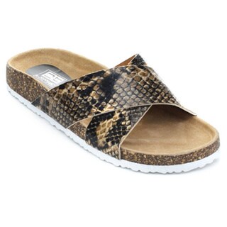 City Snappers Women's Memory Foam Insole Flat Sandals