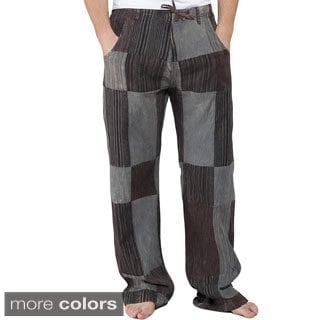 Men's Reclyed Patchwork Cotton Pants (Nepal)