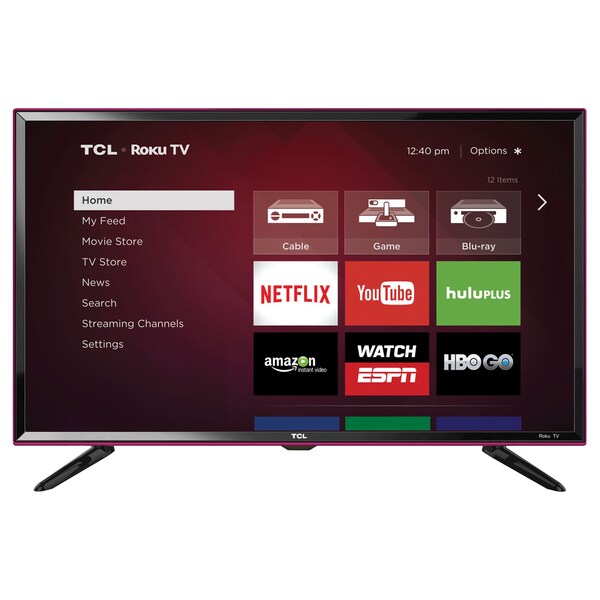 TCL Decorator 32S3850P 32" 720p LED-LCD TV - 120 Hz Roku TV- Pink Rose