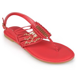 Journee Collection Women's 'Alder' T-strap Sling-back Sandals