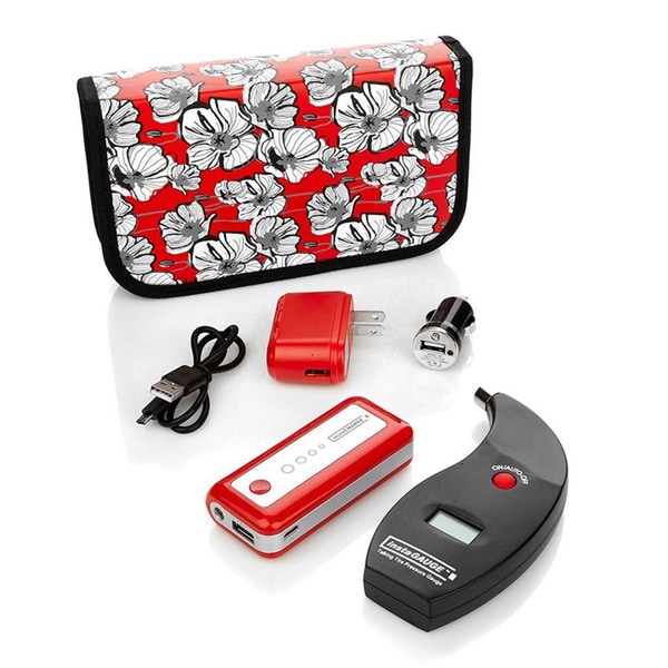 Instacharge Cell Phone Charger - Device Charger Plus Tire Gauge 3000mah 319-913